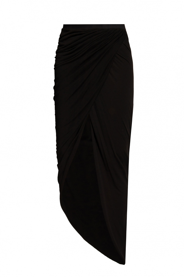Rick Owens Lilies Long skirt with gathers